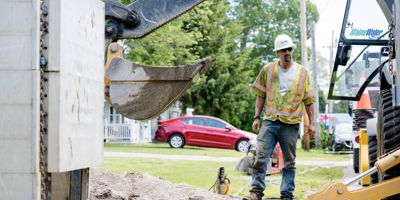 Maine Water crew at work 