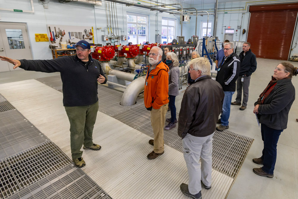 Maine Water hosts an open house at the Mirror Lake Drinking Water Treatment Facility Oct. 14, 2024.