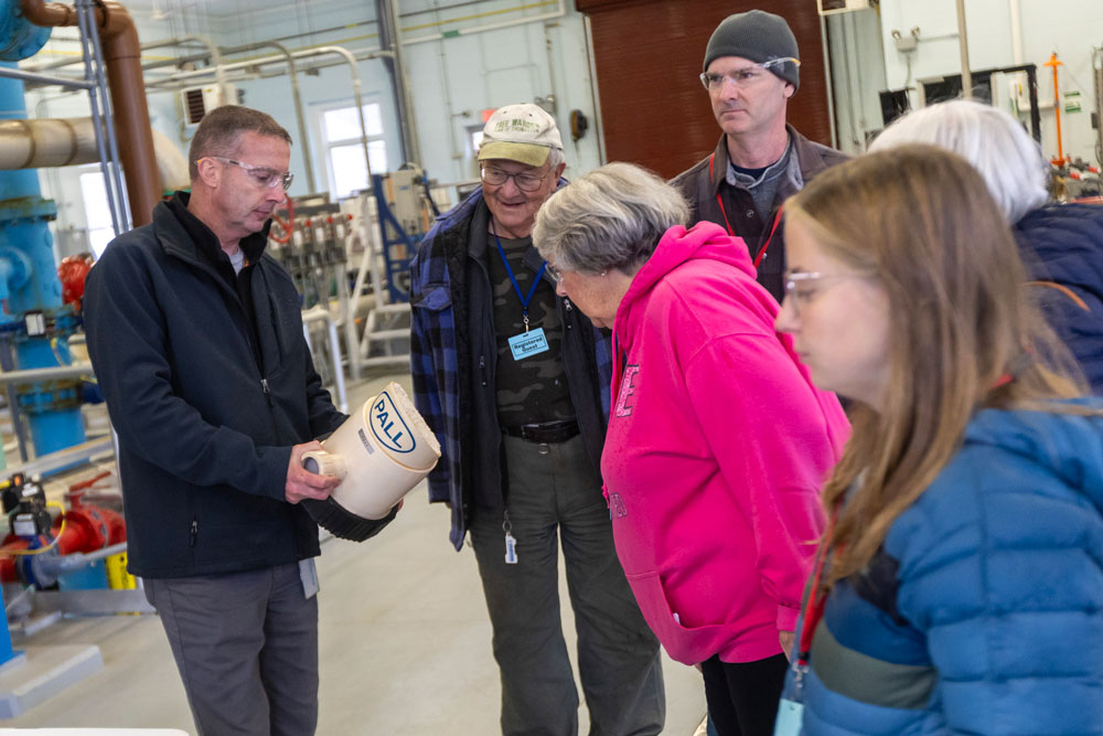 Maine Water hosts an open house at the Mirror Lake Drinking Water Treatment Facility Oct. 14, 2024.